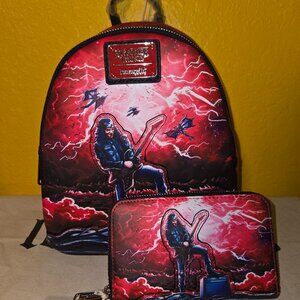 Loungefly Stranger Things Eddie Munson Mini Backpack & Wallet
